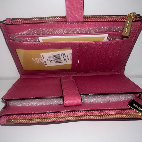 NWT Michael Kors Double Zip wristlet wallet - Picture 9 of 14